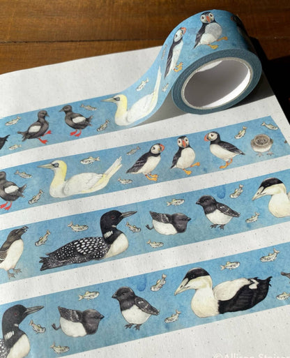 North Atlantic Sea Birds Washi Tape