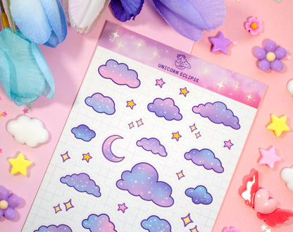Starry Clouds Sticker Sheet