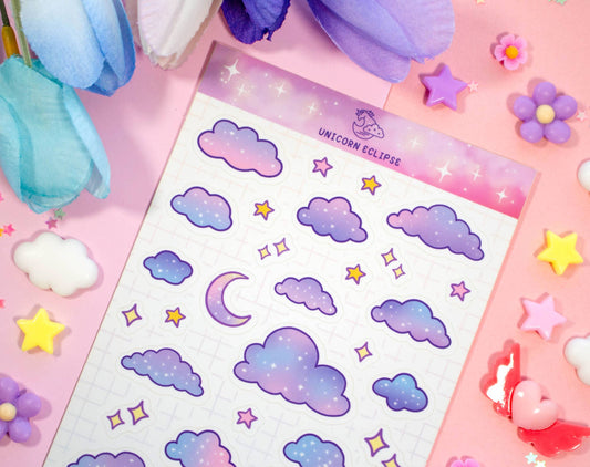 Starry Clouds Sticker Sheet