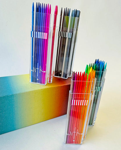 Deluxe Artist Lead Holder Set, 72 Colors by With.