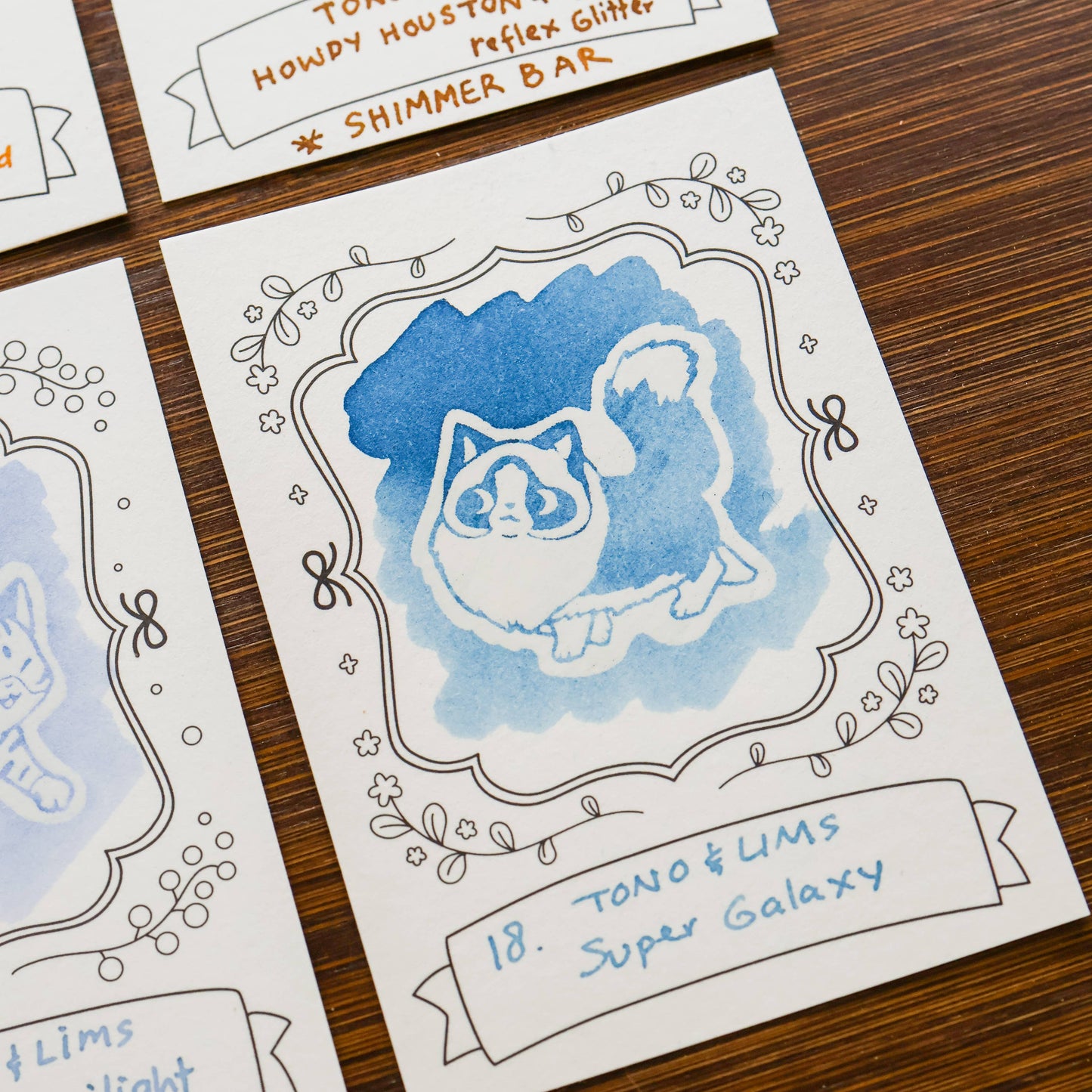 Neighborhood Cats Ink Cards by Thousand Skies