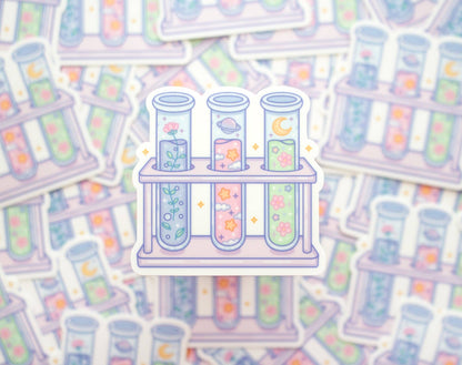 Dreamy Test Tubes Vinyl Decal Sticker
