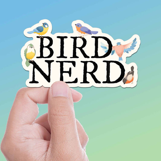 Bird Nerd Birding Vinyl Decal