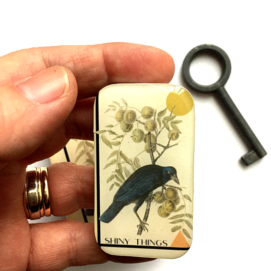 Crow Tin, Shiny Things Tin: Small