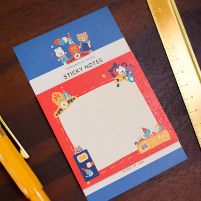Bear and Bird Sticky Notes