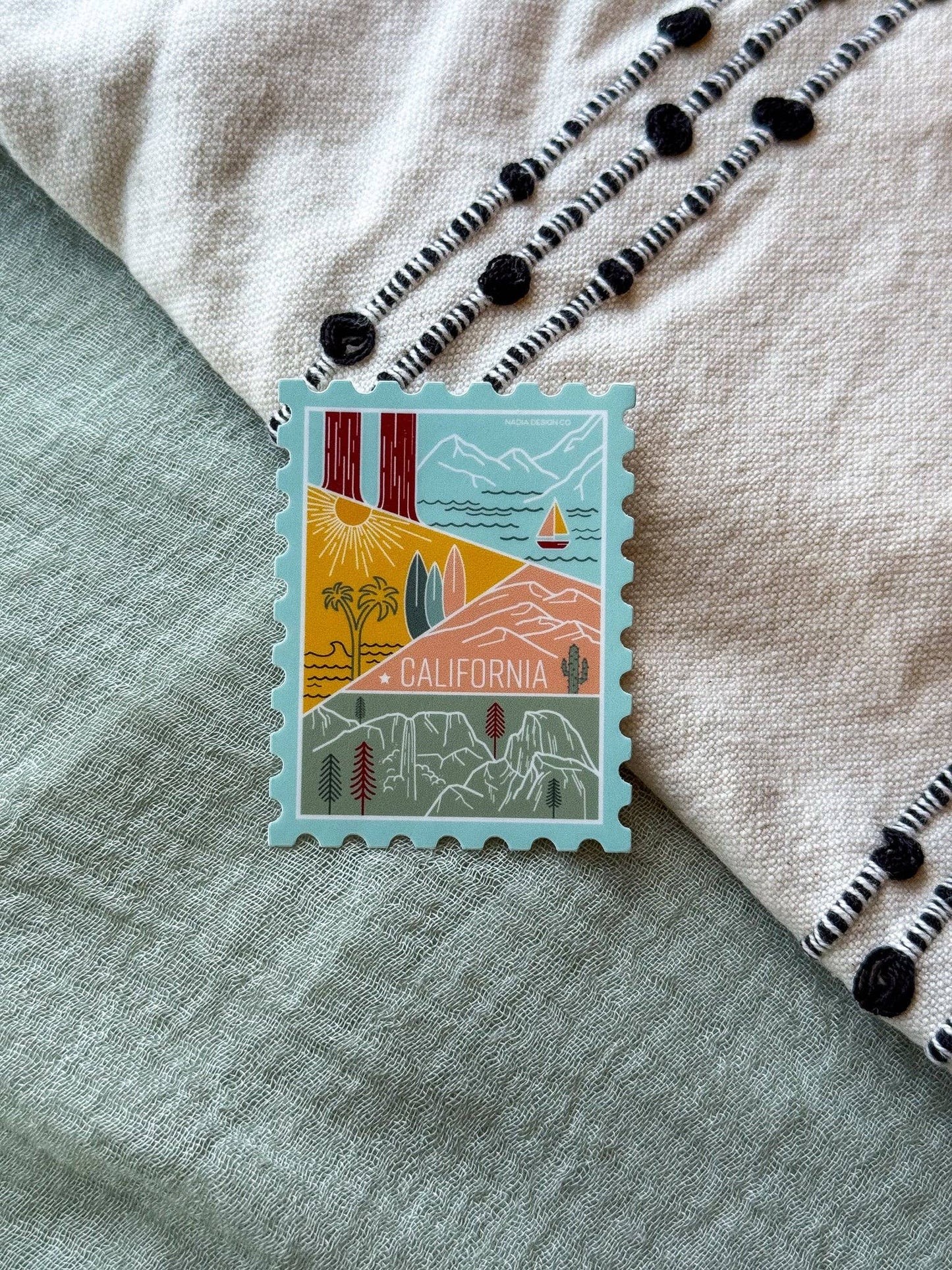 California Stamp Sticker