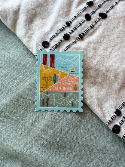 California Stamp Sticker