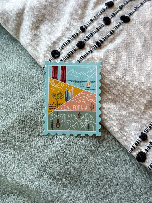 California Stamp Sticker