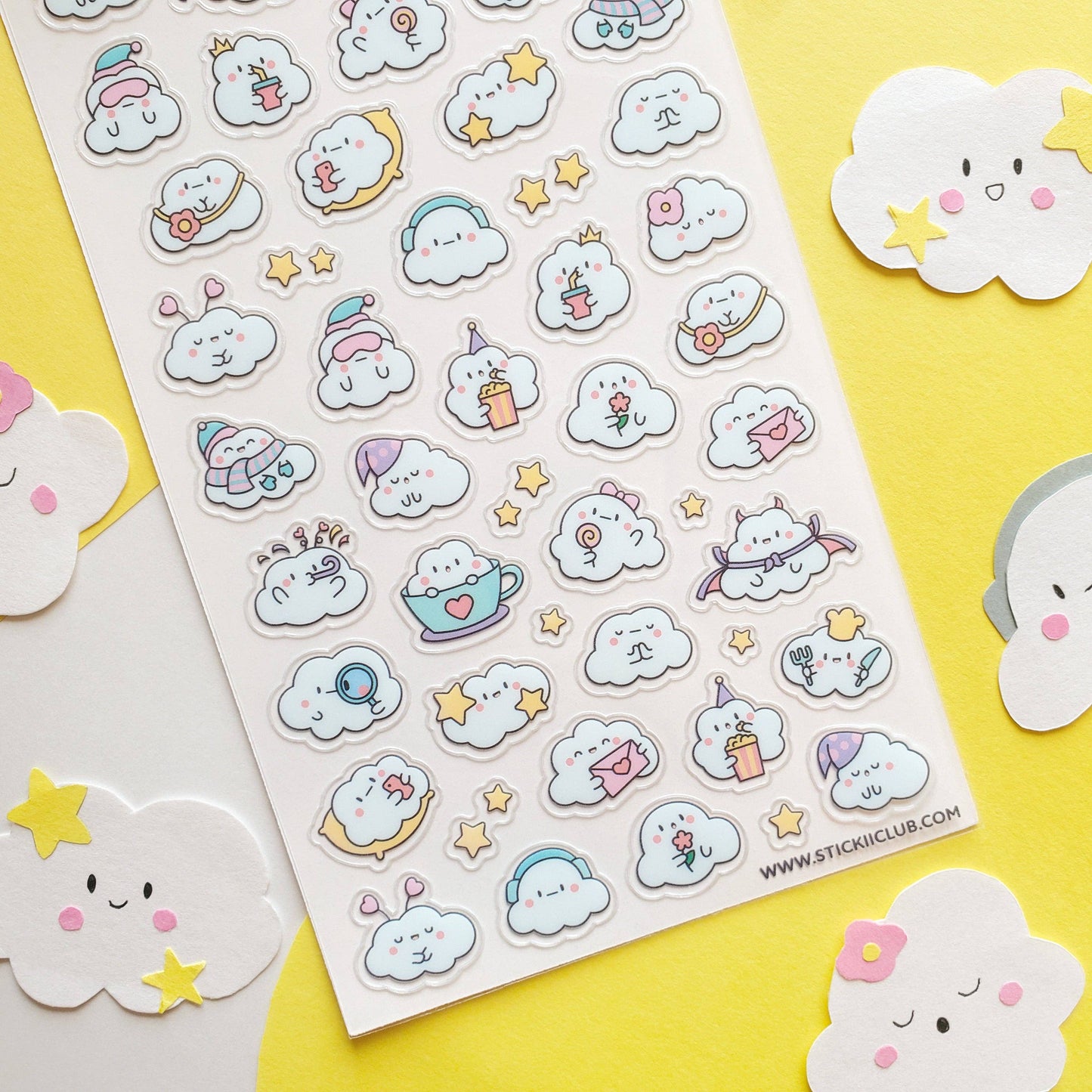 Cuddly Clouds Sticker Sheet