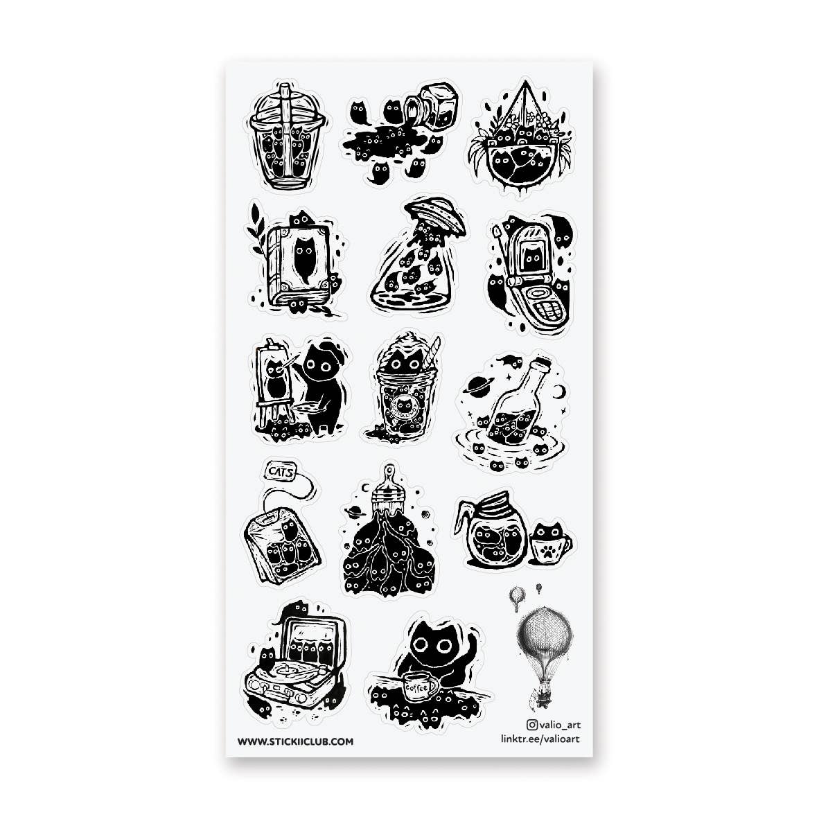 Curious Cats Sticker Sheet