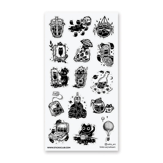 Curious Cats Sticker Sheet