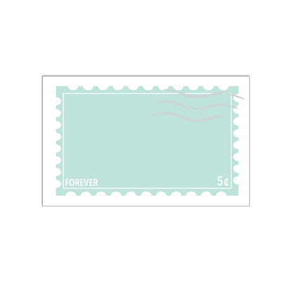 Seafoam Forever Stamp Minis™ - Flat Notecard Set of 60 