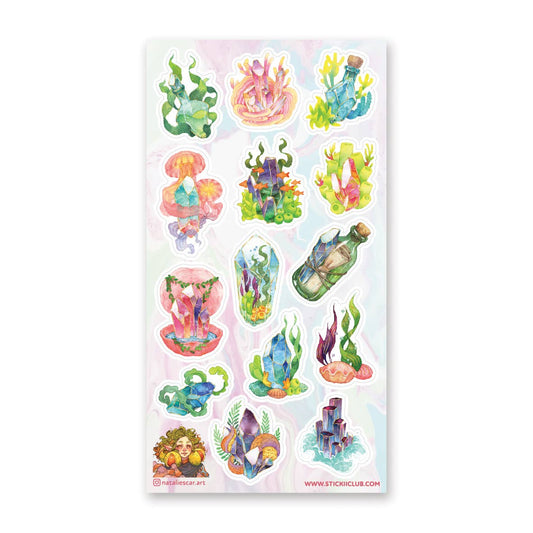 Marine Crystals Sticker Sheet