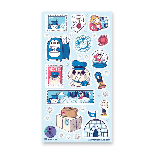 Penguin Post Sticker Sheet
