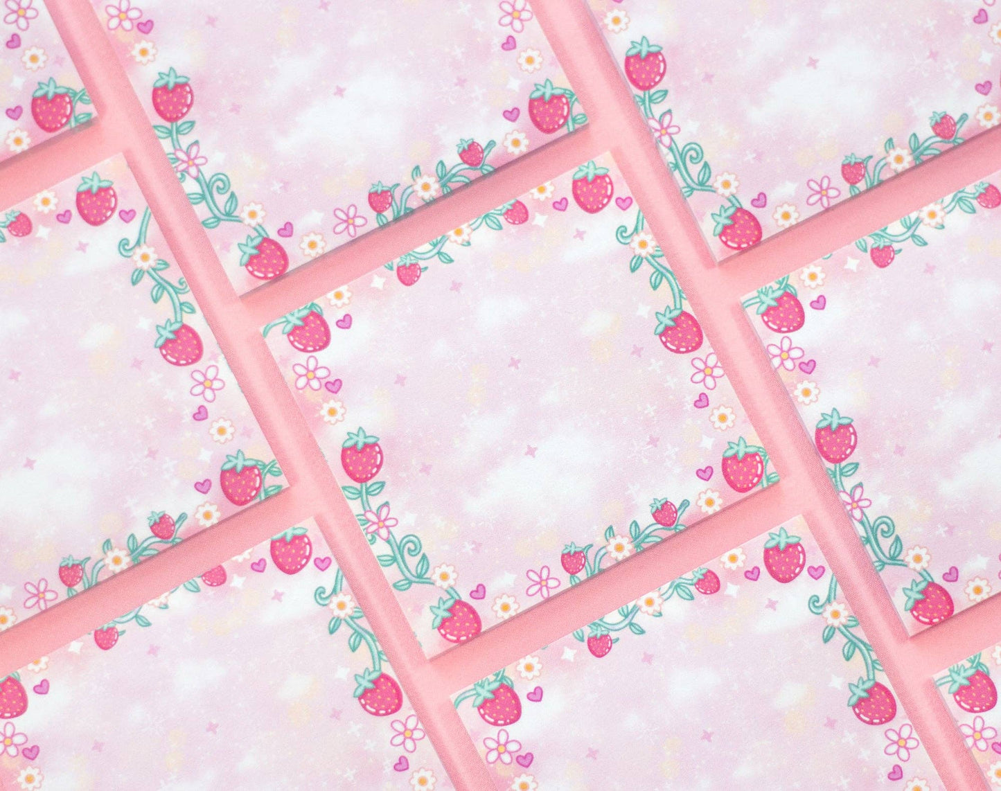 Strawberries Sticky Notes by Unicorn Eclipse