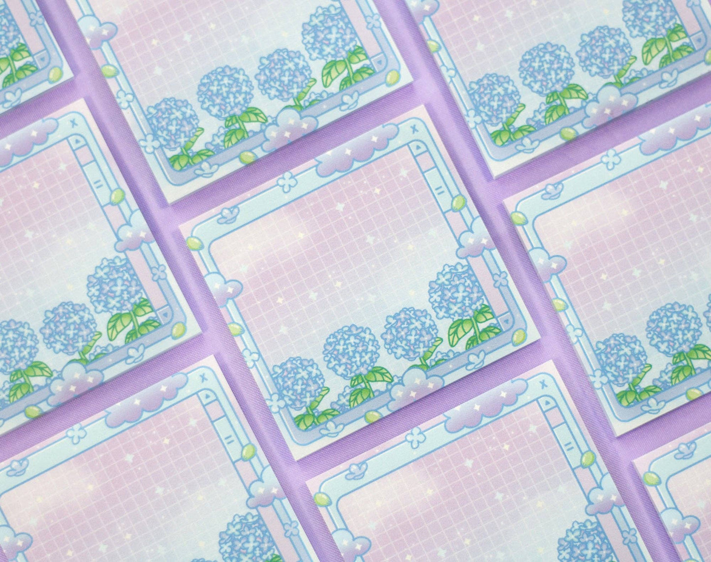Hydrangea Dreams Sticky Notes by Unicorn Eclipse