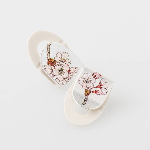Cherry Blossom 3D Paper Clip - Platinum Foil