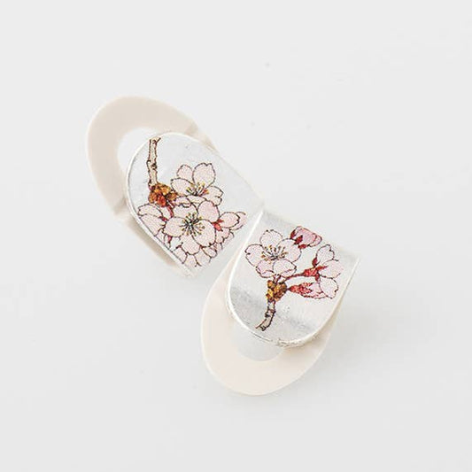 Cherry Blossom 3D Paper Clip - Platinum Foil