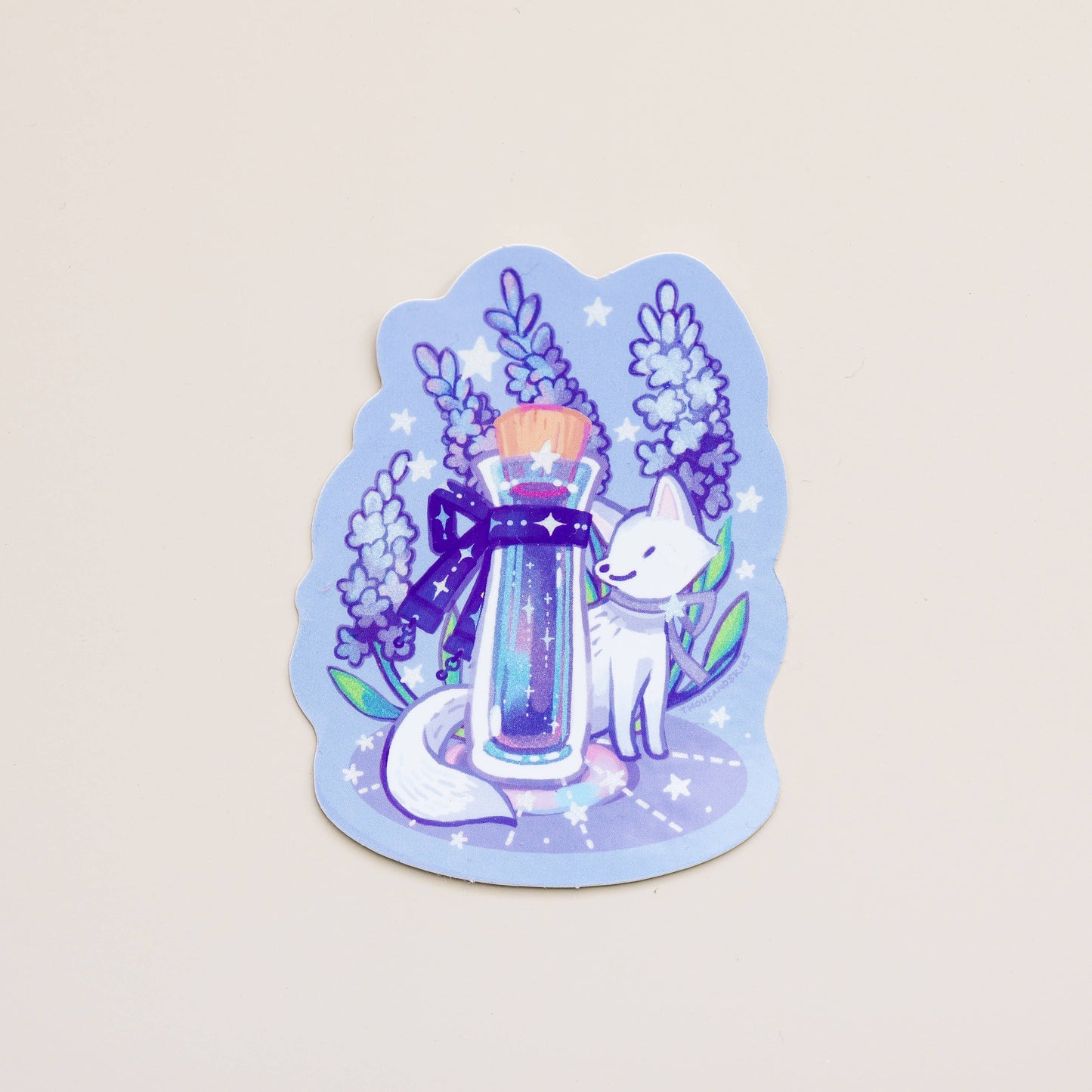 Icy Lavender Ink Potion Vinyl Holographic Sticker