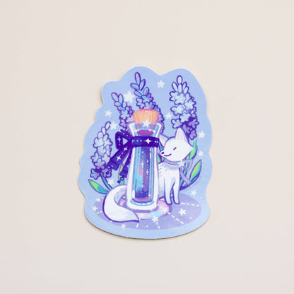 Icy Lavender Ink Potion Vinyl Holographic Sticker