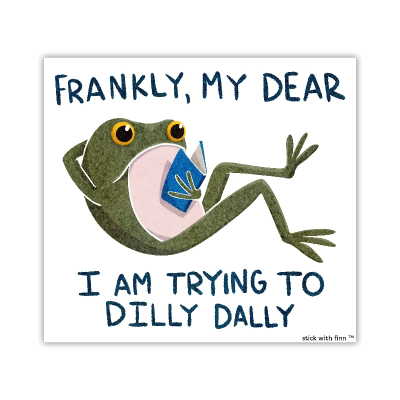 Dilly Dally Frogson Vinyl Decal Sticker