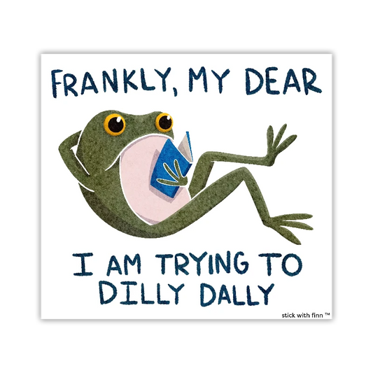 Dilly Dally Frogson Vinyl Decal Sticker