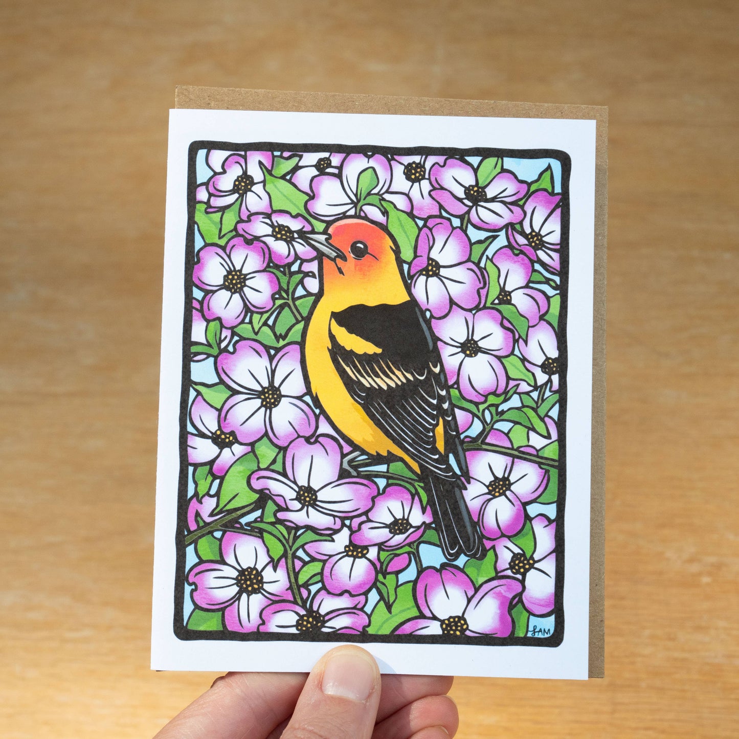 Western Tanager Greeting Card