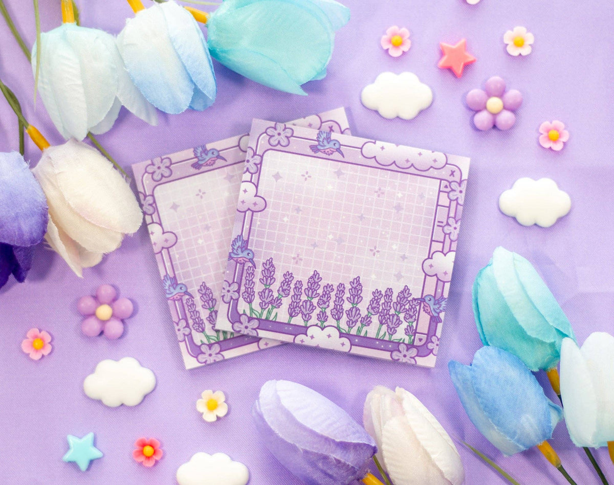 Notes Design Lavender Lavender Dreams Sticky Notes – Stationery Universe