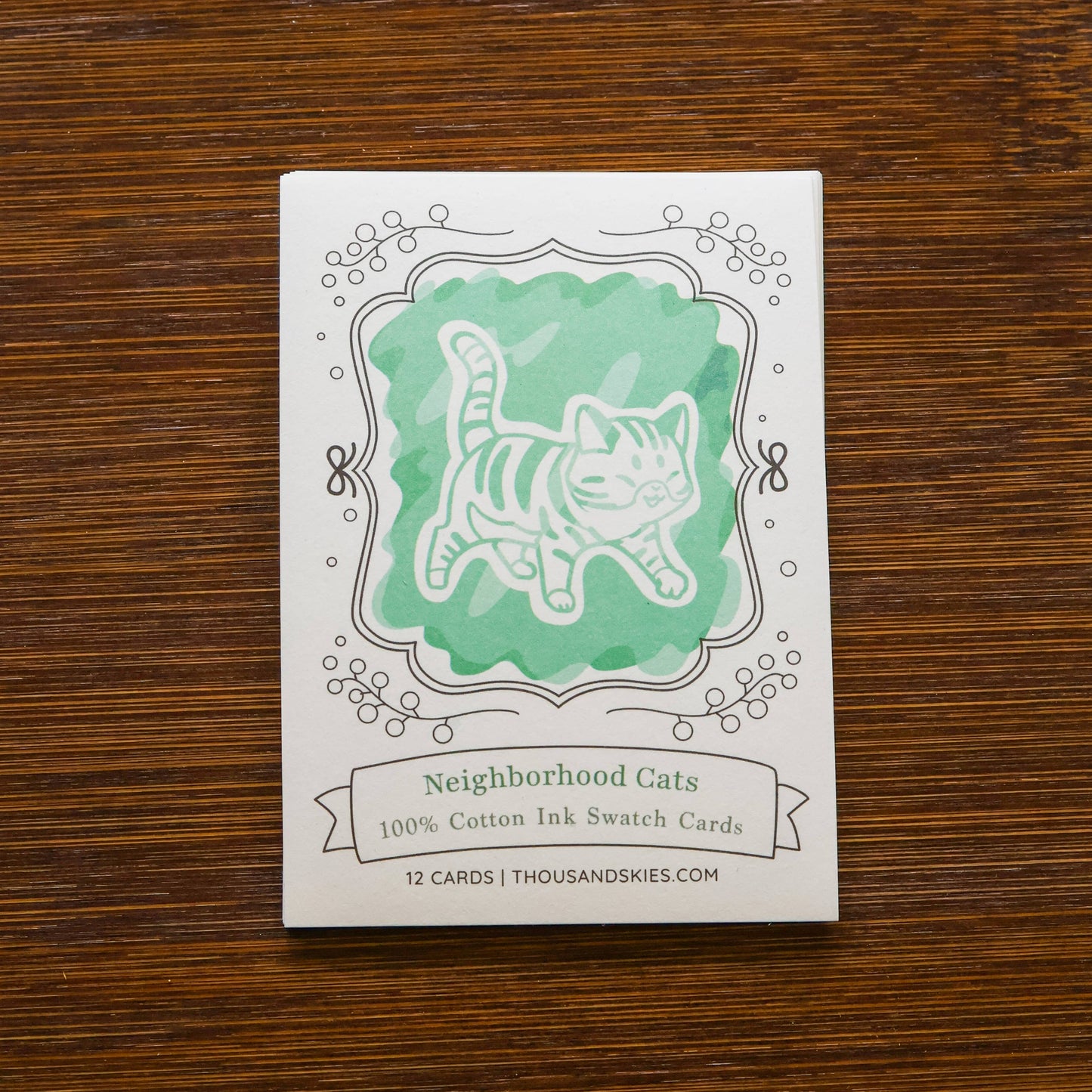 Neighborhood Cats Ink Cards by Thousand Skies