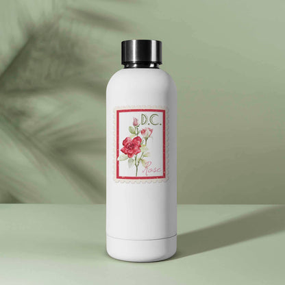 Washington DC Rose Stamp-Style Decal