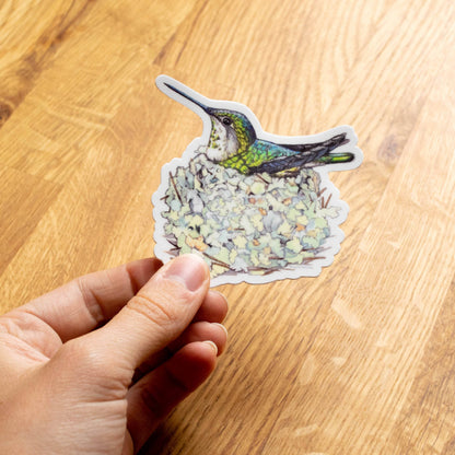 Hummingbird Mama Vinyl Sticker