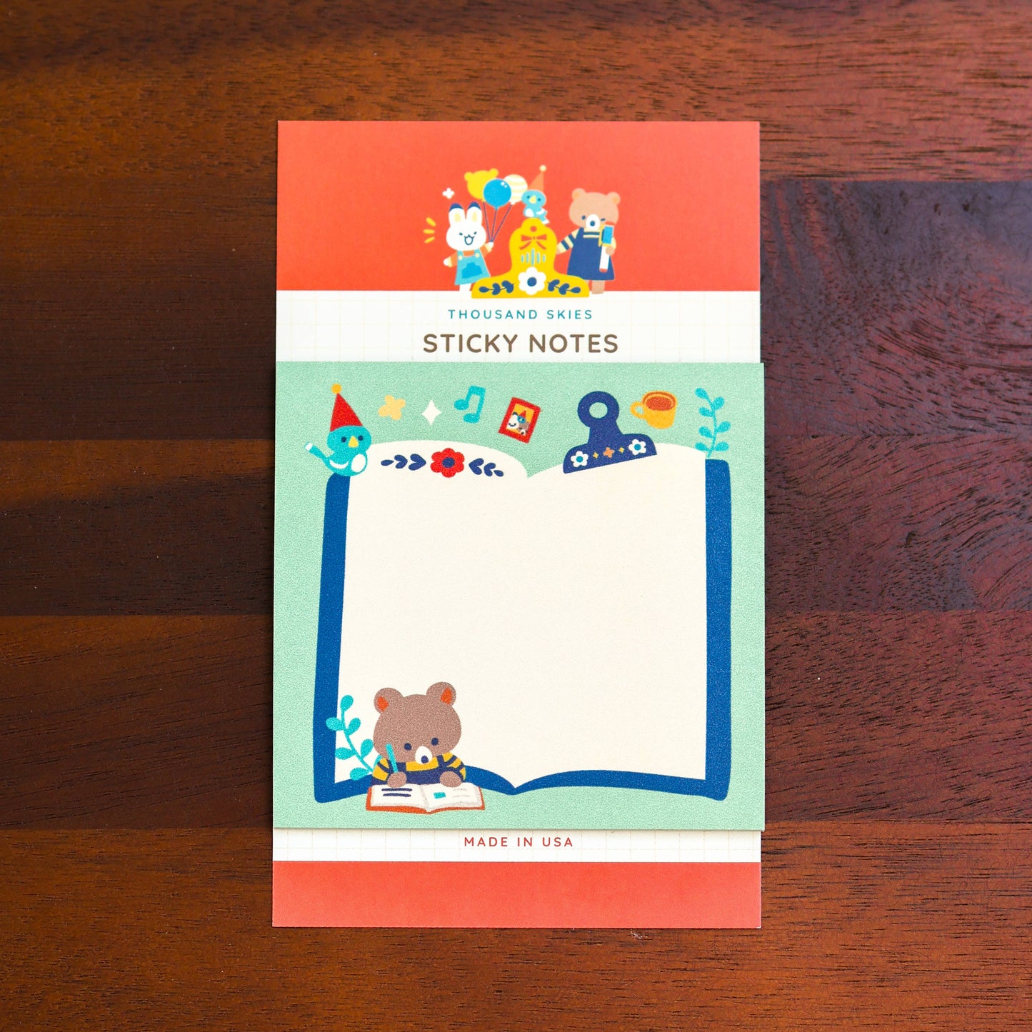 Journaling Bear Sticky Notes
