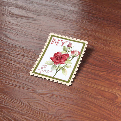 New York Rose Stamp-Style Sticker