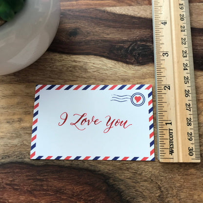Airmail Envelope Minis™ - Set of 60 Flat Notecards