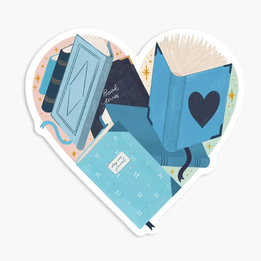 Heart Full of Books sticker