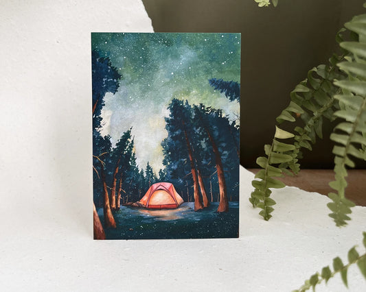 Firefly Night in the Woods Notecard