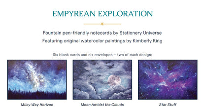 Empyrean Exploration - Set of 6 Cards and Envelopes