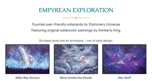 Empyrean Exploration - Set of 6 Cards and Envelopes