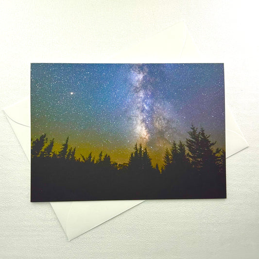 Evergreen Eternal notecard, horizontal