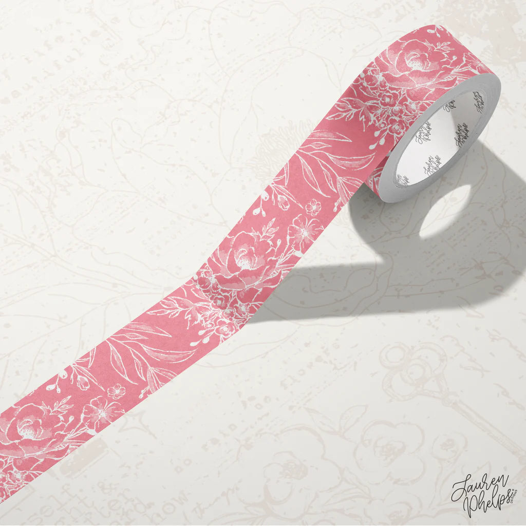 Solid Floral Bloom Washi Tape by Lauren Phelps Designs