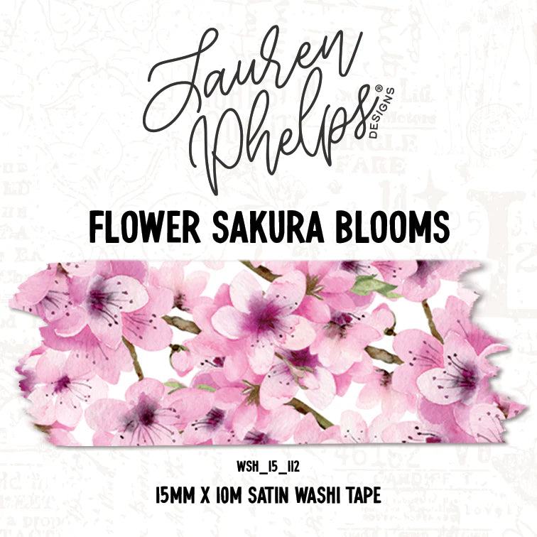 Flower Sakura Blooms Washi by Lauren Phelps Design