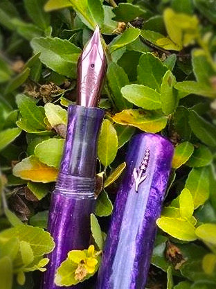 Lavender Nocturne Fountain Pen by Stationery Universe x Hinze Pens
