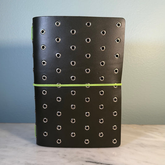 Niko: B6 Trifold Notebook Cover in Olive by Imperfect Concepts