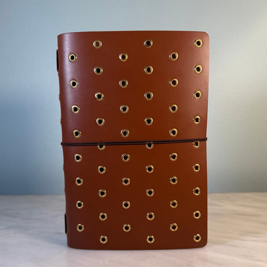 Niko: B6 Trifold Notebook Cover in Chocolate by Imperfect Concepts