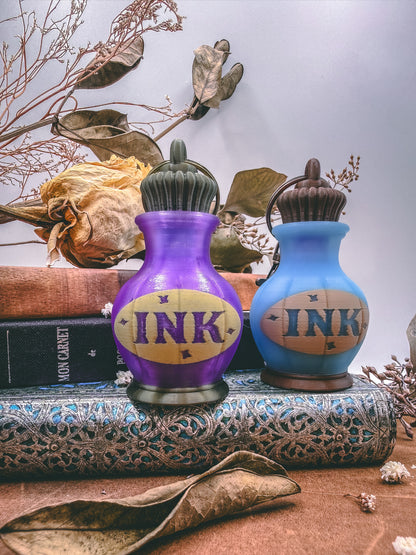 Illuminated Ink Bottle: Light Up Clicker Keychain by Kaleidocraft - Stationery Universe Exclusive