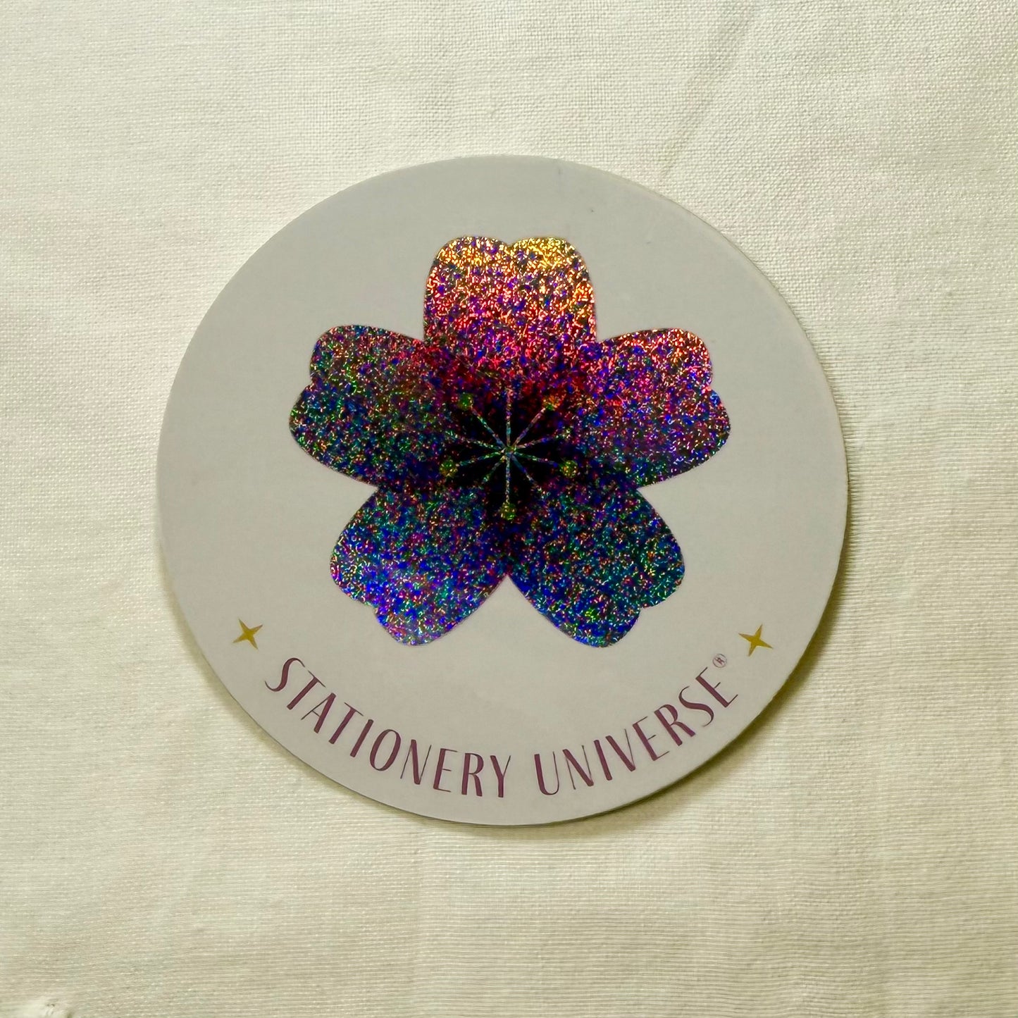 First Blossom Glitter Sticker