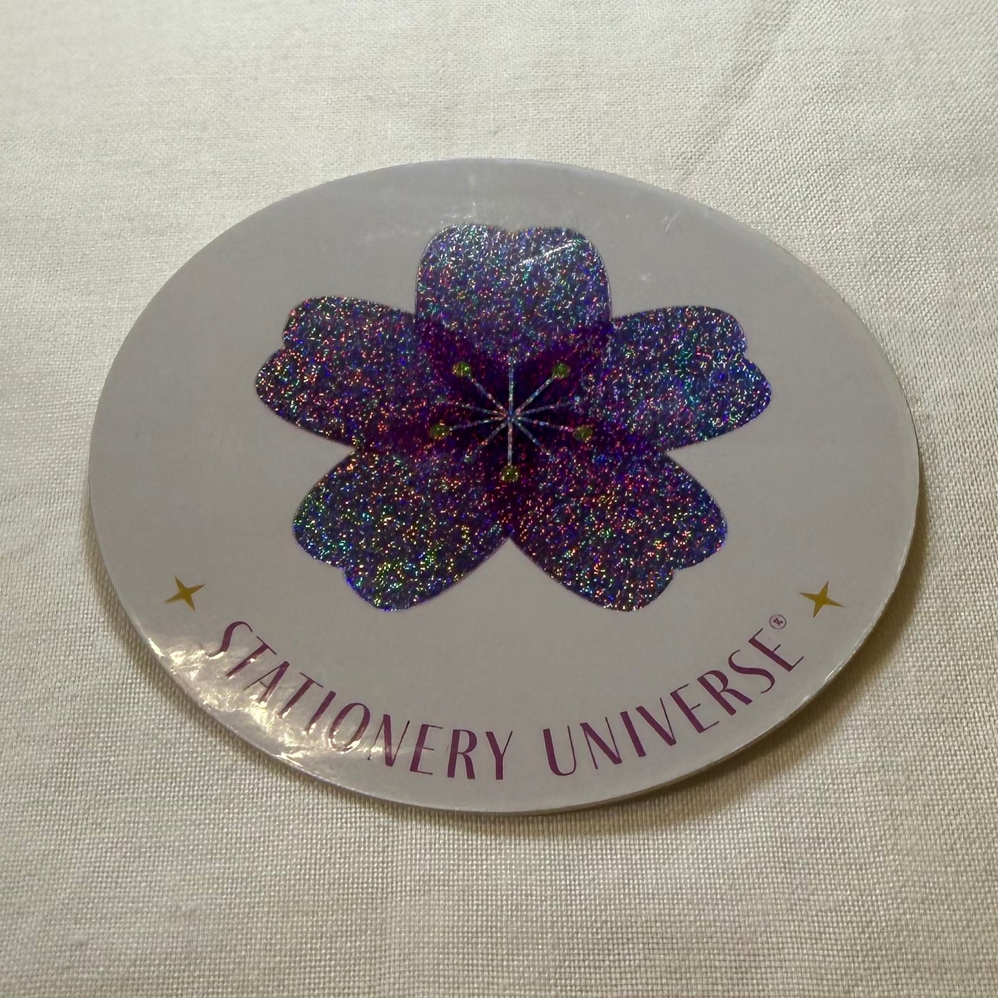 First Blossom Glitter Sticker