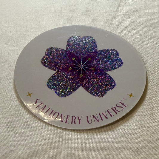 First Blossom Glitter Sticker