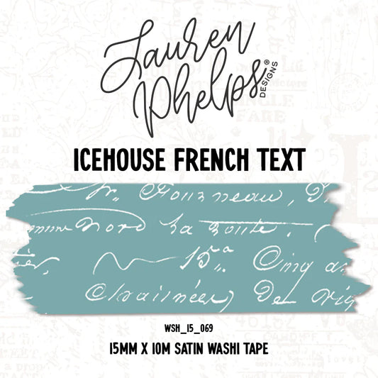 Icheouse French Text Washi by Lauren Phelps Design