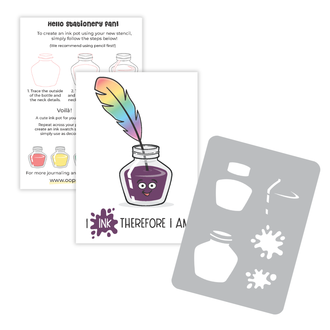 Ink Pot Swatch Pocket Stencil by Oops a Daisy